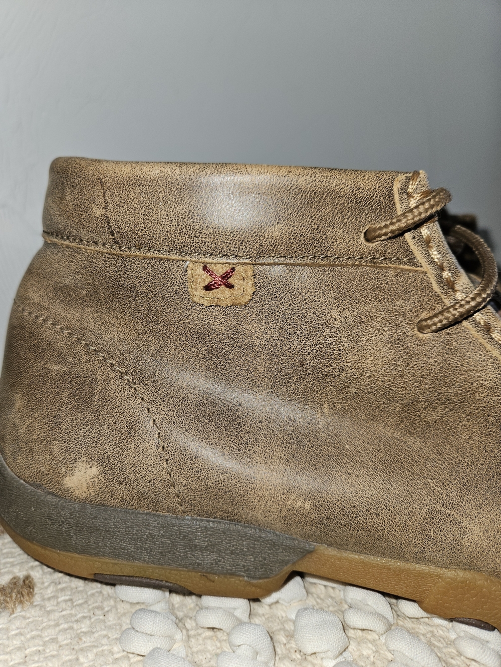 Leather Boots Twisted X Men's Chukka Driving Mocs Bomber Tan Mens Size 9.5 - Picture 2 of 11